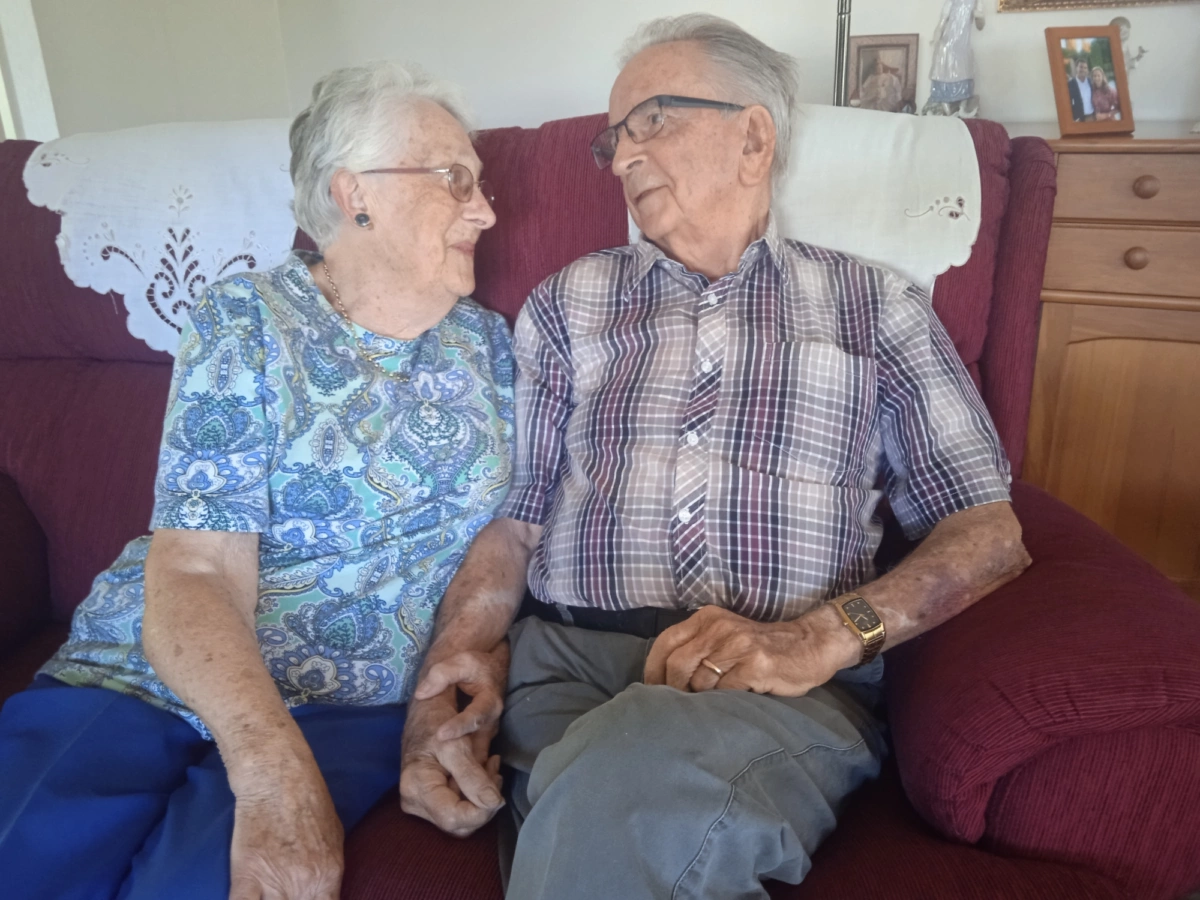 72 years of marriage and still holding hands